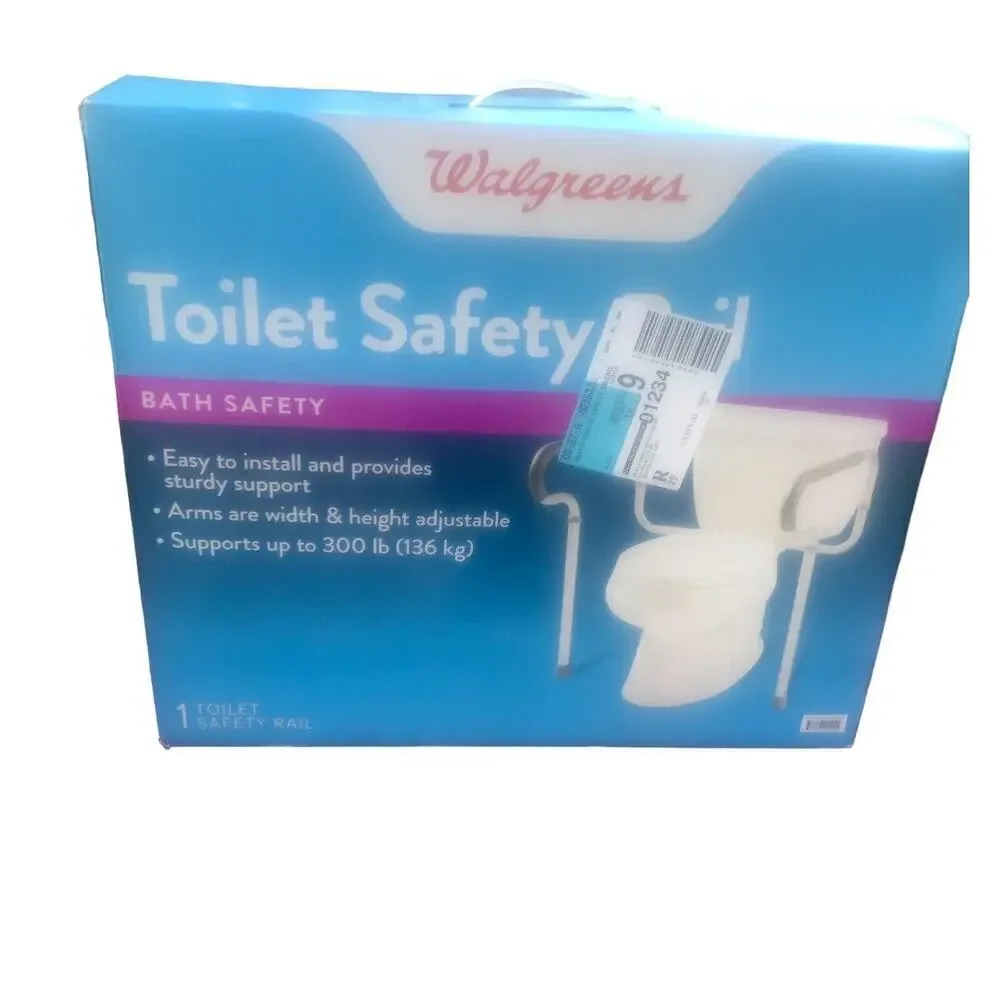 Walgreens Bath Safety Bedside Toilet - Supports up to 350 Pounds